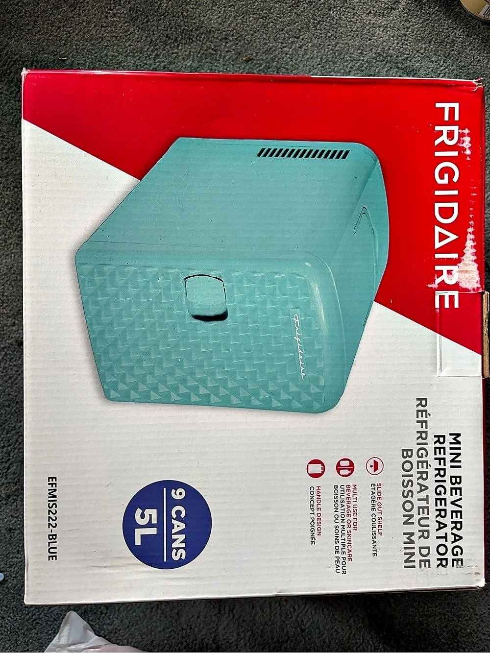 Frigidaire Mini Beverage Refrigerator 5L NWT
